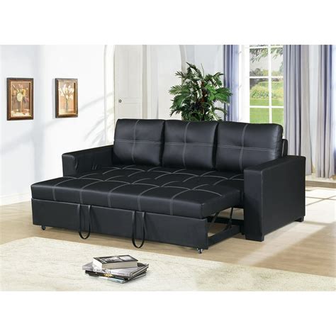 Black Convertible Sofa